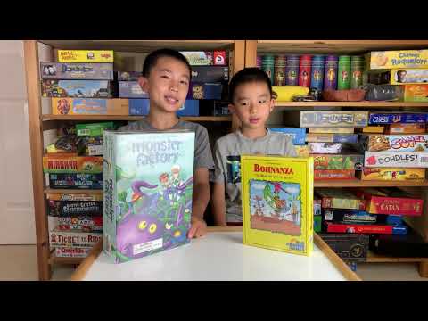 Monster Factory and Bohnanza by Rio Grande Games Unboxing (bonus footage)