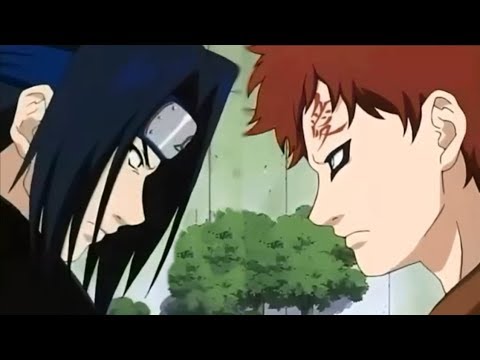 Sasuke vs. Gaara Full Fight (Chunin Exams) - Sasuke First Time Use Chidori - English Subbed
