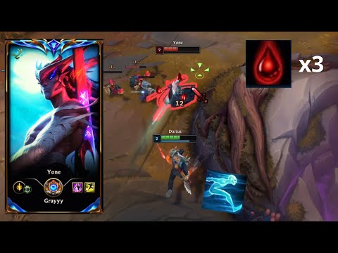 Gần như cả 1 game đấu tôi không thể Q trúng người chơi Yone này