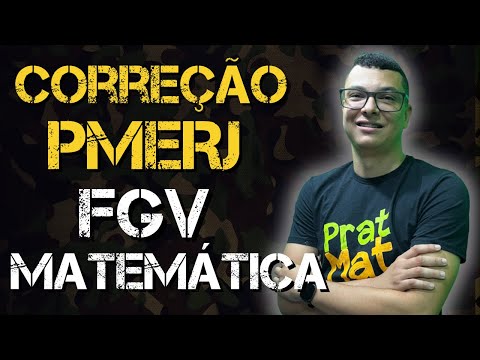 CORREÇÃO DA PROVA DE MATEMÁTICA  DA PMERJ 2024 DA BANCA FGV !!