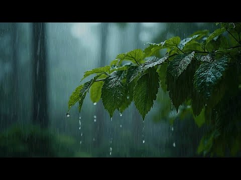 Nuit Calme sous la Pluie en Forêt 🌲 | Ambiance Apaisante pour Dormir Rapidement