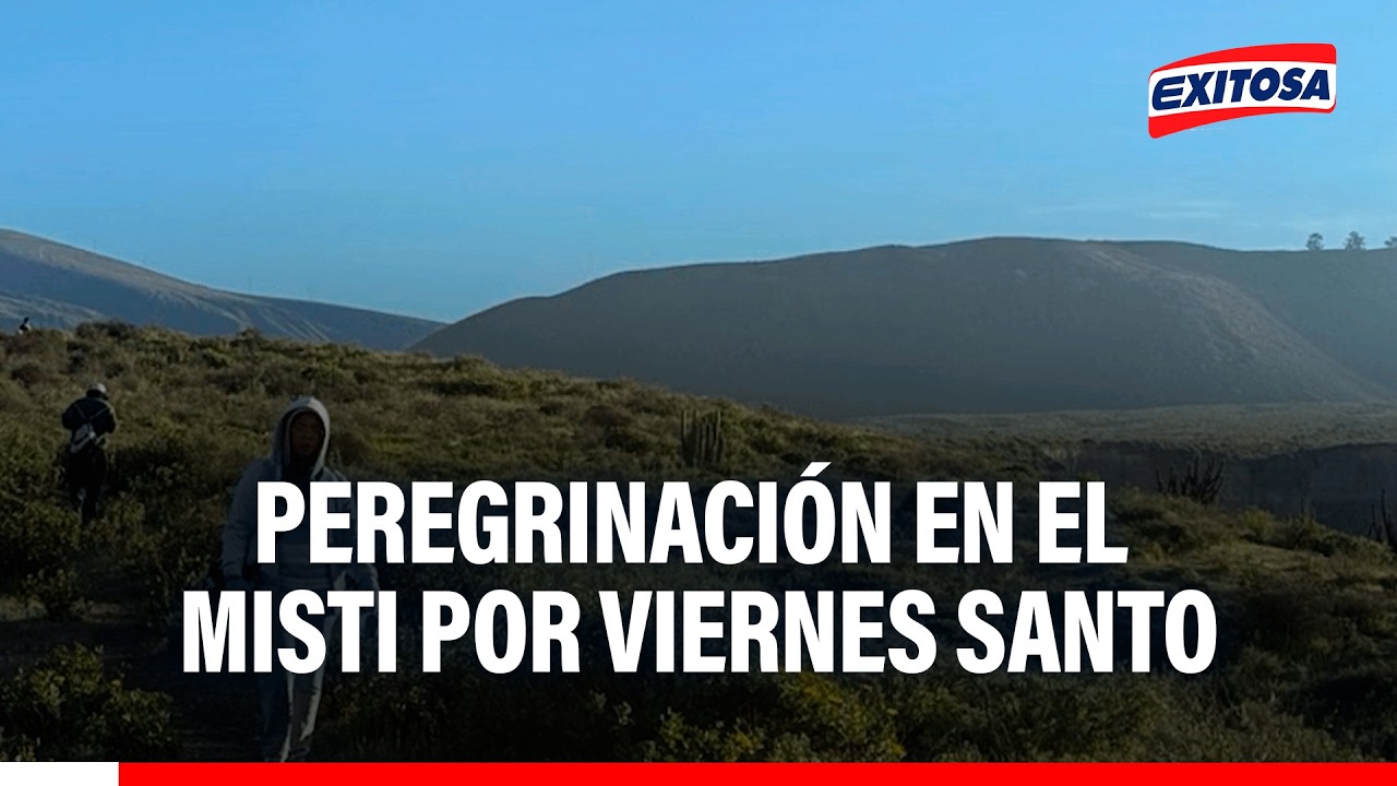 🔴🔵Arequipeños peregrinan por el Misti este Viernes Santo