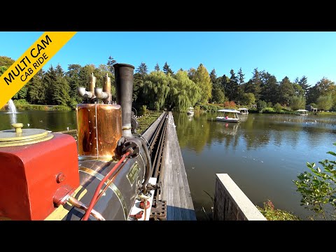 🇩🇪 Multicam Cab Ride 1908: Efteling Theme Park Steam Train 11/10/2018