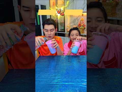 ผู้ชาย vs ผู้หญิง แข่งกินสายไหม #funny
