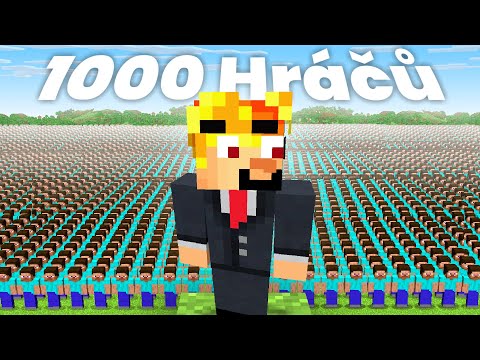 Pozval jsem 1000 HRÁČŮ na můj server..