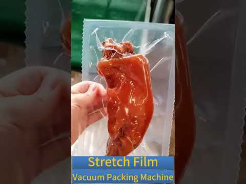Automatic thermoforming susage meat ball stretch film vacuum packing machine #thermoformingmachine
