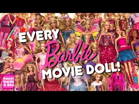 EVERY Barbie Movie Doll Full Collection 2001-2020