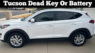 How To Unlock & Start 2019 - 2021 Hyundai Tucson With Dead Remote Key Fob - Open With Dead Battery