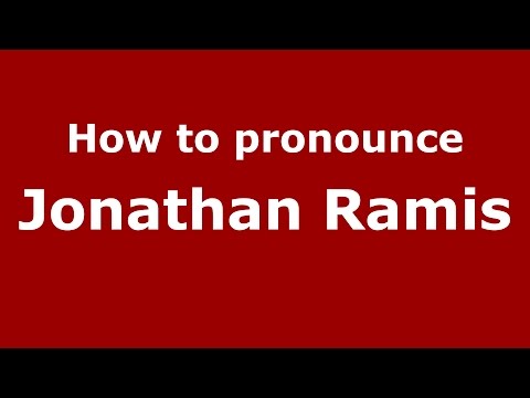 How to pronounce Jonathan Ramis (Spanish/Argentina) - PronounceNames.com