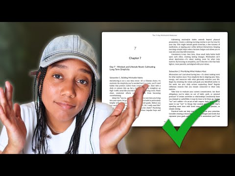 How To Format Your Ebook For FREE With Reedsy - Amazon KDP