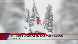 All lifts open at Crested Butte