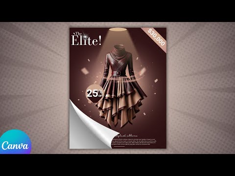 Branded Dress Ad Poster Design with Canva