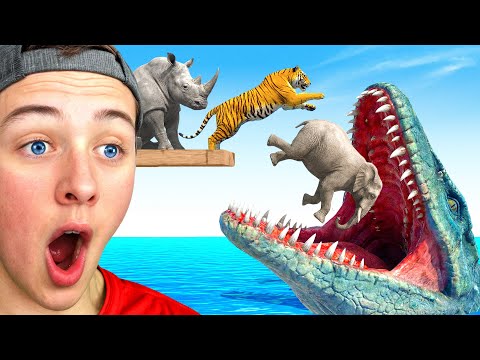 Feeding EVERY Creature To MEGA MOSASAURUS!