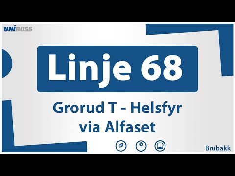 Linje 68 Grorud T - Helsfyr (via Alfaset)