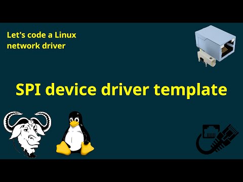 Let's code a Linux network driver - SPI device driver template