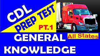 CDL Prep Test - General Knowledge Q&A (Part-1) All States