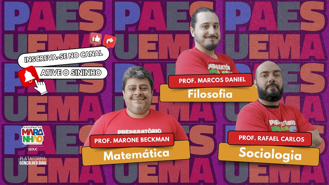 REVISÃO PARA PAES UEMA 2025 - Sociologia, Matemática e Filosofia