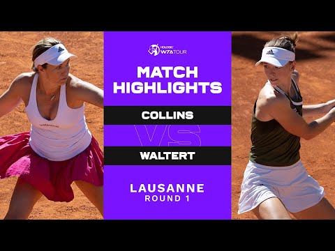 Danielle Collins vs. Simona Waltert | 2022 Lausanne, Runde 1 | WTA-Spiel-Highlights