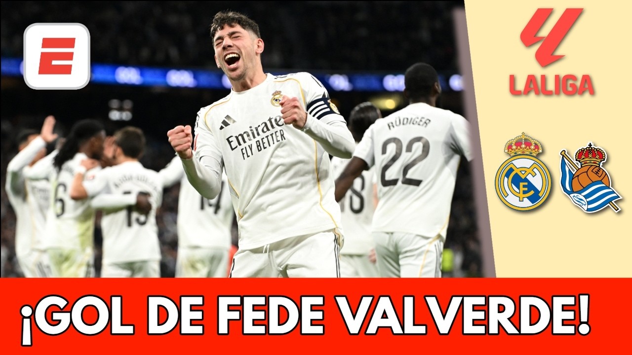 RECONTRA GOLAZO DE VALVERDE y Real Madrid ya gana 3-1 a la REAL SOCIEDAD en 35 minutos | La Liga