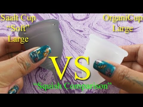 Saalt Soft vs OrganiCup LARGE - Squish Menstrual Cups