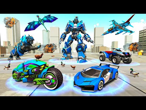 Police Transformer Superhero - Police Robot Car Simulator - Android Gameplay