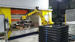 Palletization and depalletization of large ABS parts