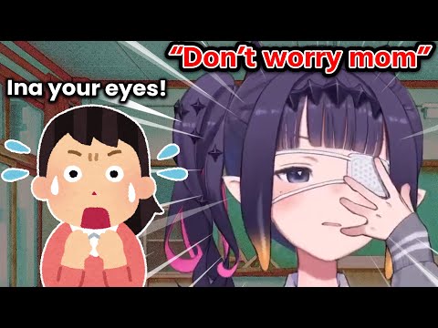 Mama'nis is concerned about Ina’s eye