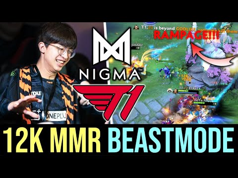 12,000 MMR Beastmode against Team Nigma - RAMPAGEEE!!! DOTA 2