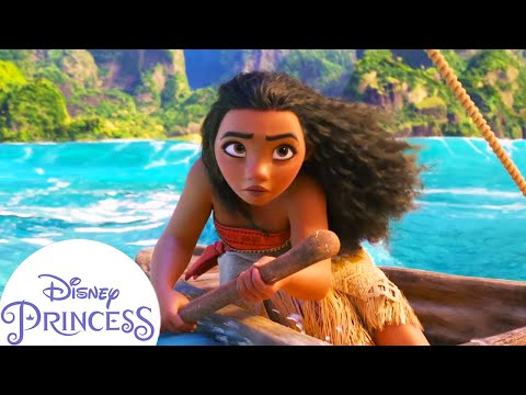 Moana's First Time Sailing | Disney Princess