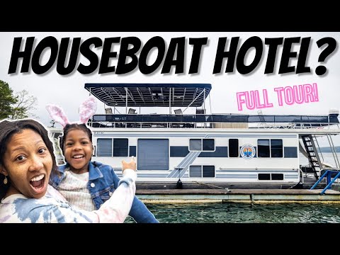 HOUSE BOAT HOTEL Official Tour! // Arkansas Lake Ouachita Escape