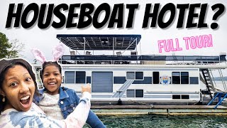 HOUSE BOAT HOTEL Official Tour! // Arkansas Lake Ouachita Escape