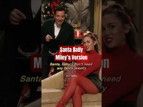 Miley Cyrus Rewrites “Santa Baby” LIVE — The Miley Version 😭🎁🔥 | #shorts #mileycyrus