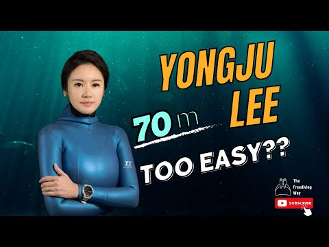 Freediving World Championship - AIDA Depth Roatan 2022 - Yongju Lee 70m BF #Equalization