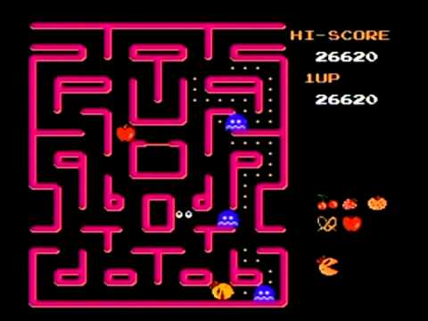 ms pacman nes gameplay