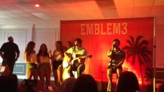 Emblem3 heavy/say what you mean fireside 7-14-14