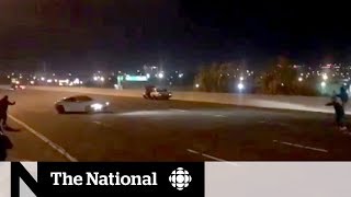 Stunt driver stops traffic on Toronto-area highway