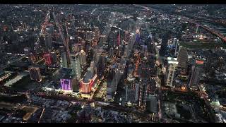 台中七期 大遠百 新光三越 聯聚 台中市政府 林酒店 NTC 國家商貿中心 寶輝 秋紅谷 夜景 5.1K30 空拍素材