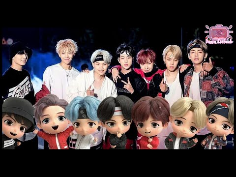 Hi we are TinyTAN - BTS Chibi Character Mic Drop