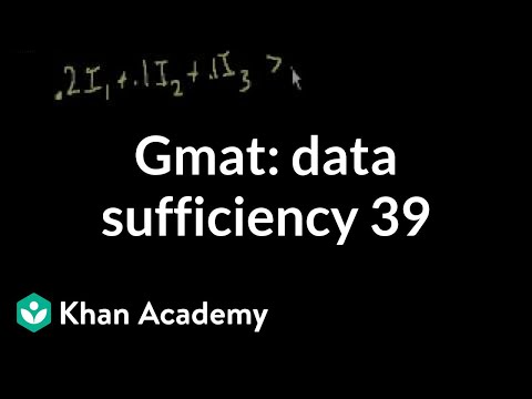 GMAT: Data Sufficiency 39