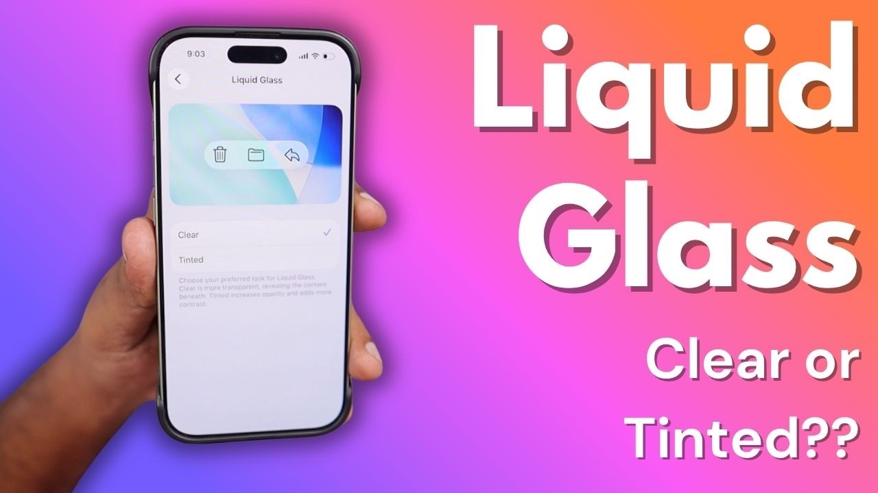iOS 26 Liquid Glass Settings 🔥 Clear or Tinted?