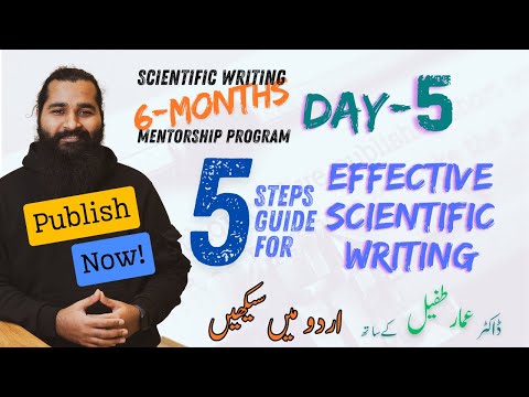 Scientific Writing Complete course Six months of Scientific Writing Mentorship Program in Urdu