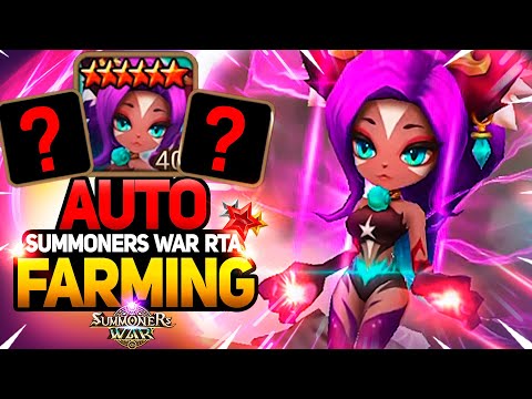 HE AUTO PLAYS RTA! CONQUEROR AUTO FARMING TEAM - Summoners War