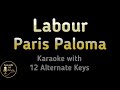 Paris Paloma - Labour Karaoke Instrumental Lower Higher Male Original Key