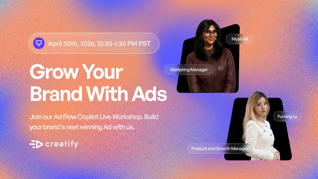How to Scale Ad Creative Production with AI (Creatify Ad Flow Workshop) video thumbnail
