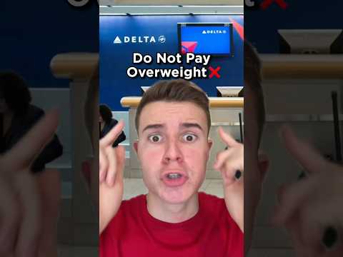 Overweight Baggage Airport Hack! ✈️🤑 #travel #airport #savemoney