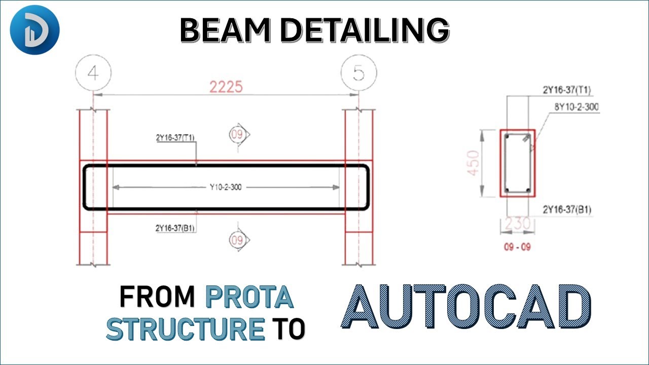How to Detail Beams On AutoCAD (Prota Structure)