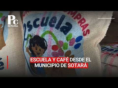 Escuela y café desde el municipio de Sotará