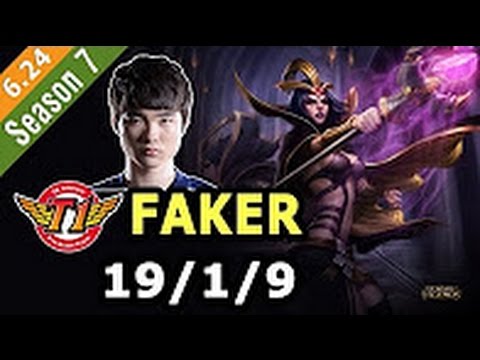 SKT T1 Faker LeBlanc vs Taliyah Mid - Patch 6.24 KOREA Ranked