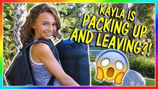KAYLA IS PACKING UP AND LEAVING | We Are The Davises