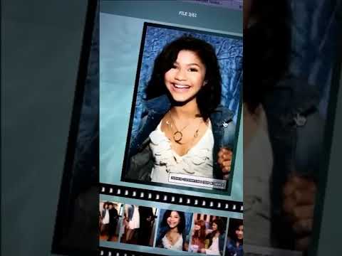 Zendaya looking at her old pictures